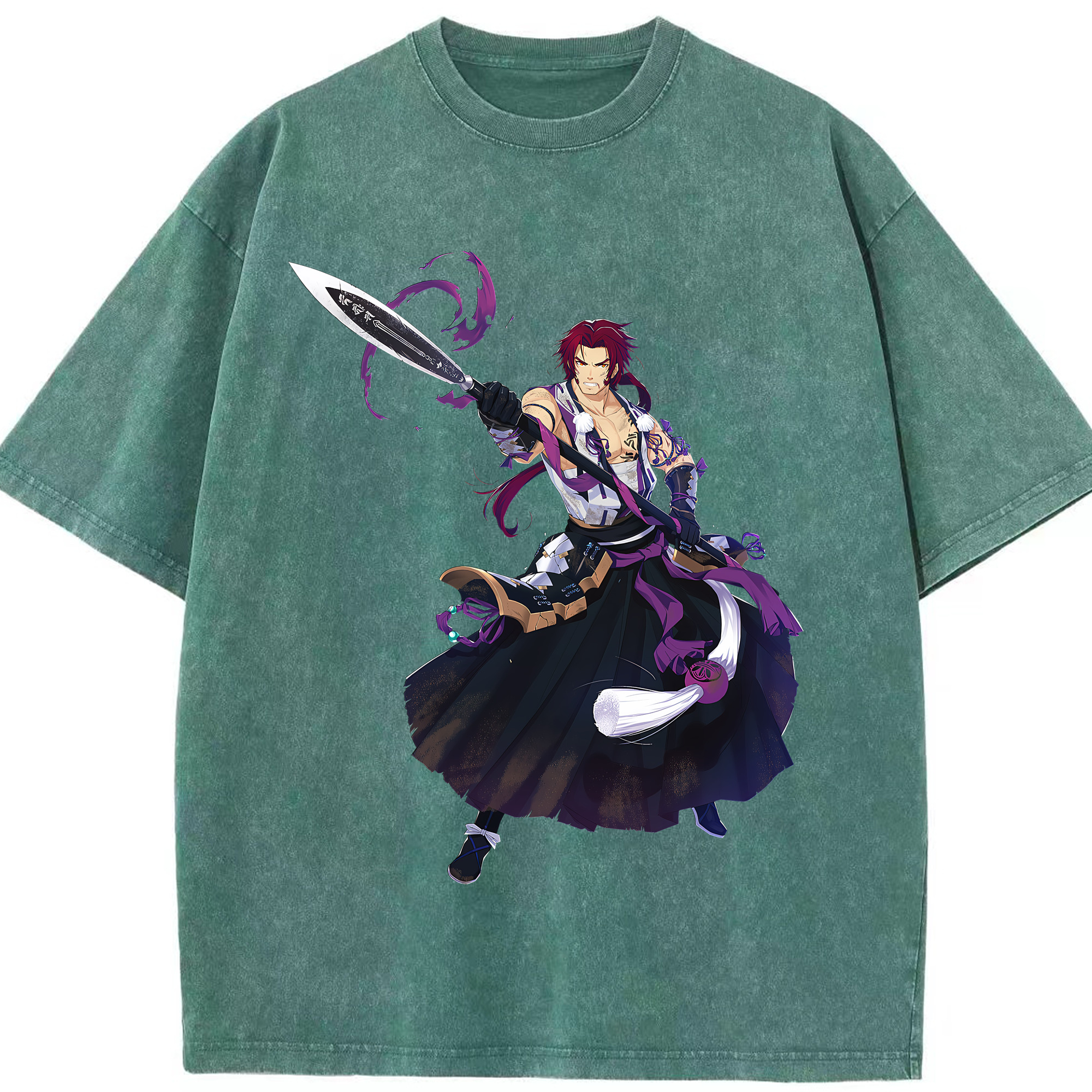 （画像用） 刀剣乱舞 Touken Ranbu 綿100% ヴィンテージ風 半袖Tシャツ（フロントプリント）